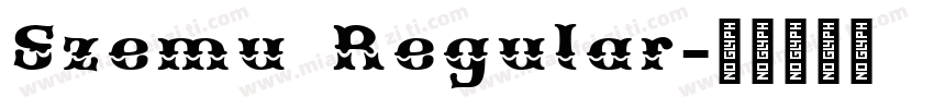 Szemu Regular字体转换